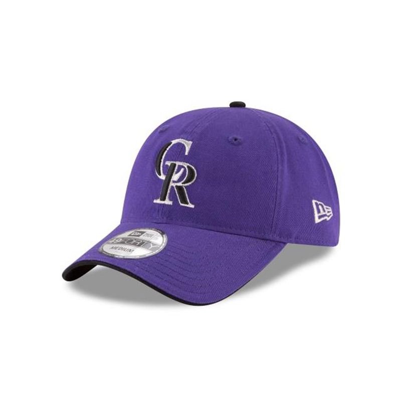 MLB Colorado Rockies Core Fit Alt 2 49Forty Fitted (WLZ3168) - Black New Era Caps